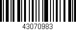 Código de barras (EAN, GTIN, SKU, ISBN): '43070983'
