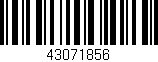 Código de barras (EAN, GTIN, SKU, ISBN): '43071856'