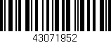 Código de barras (EAN, GTIN, SKU, ISBN): '43071952'