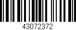 Código de barras (EAN, GTIN, SKU, ISBN): '43072372'