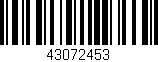 Código de barras (EAN, GTIN, SKU, ISBN): '43072453'