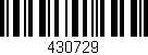 Código de barras (EAN, GTIN, SKU, ISBN): '430729'
