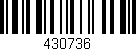 Código de barras (EAN, GTIN, SKU, ISBN): '430736'