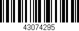 Código de barras (EAN, GTIN, SKU, ISBN): '43074295'