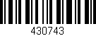 Código de barras (EAN, GTIN, SKU, ISBN): '430743'