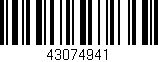 Código de barras (EAN, GTIN, SKU, ISBN): '43074941'