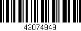 Código de barras (EAN, GTIN, SKU, ISBN): '43074949'