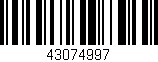 Código de barras (EAN, GTIN, SKU, ISBN): '43074997'