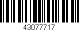Código de barras (EAN, GTIN, SKU, ISBN): '43077717'