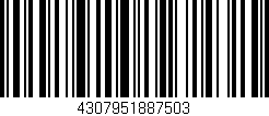 Código de barras (EAN, GTIN, SKU, ISBN): '4307951887503'