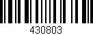 Código de barras (EAN, GTIN, SKU, ISBN): '430803'