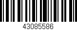 Código de barras (EAN, GTIN, SKU, ISBN): '43085586'