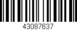 Código de barras (EAN, GTIN, SKU, ISBN): '43087637'
