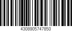 Código de barras (EAN, GTIN, SKU, ISBN): '4308905747850'