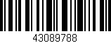 Código de barras (EAN, GTIN, SKU, ISBN): '43089788'
