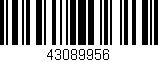 Código de barras (EAN, GTIN, SKU, ISBN): '43089956'