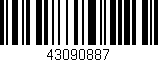 Código de barras (EAN, GTIN, SKU, ISBN): '43090887'