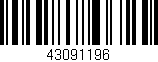 Código de barras (EAN, GTIN, SKU, ISBN): '43091196'