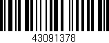 Código de barras (EAN, GTIN, SKU, ISBN): '43091378'