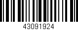 Código de barras (EAN, GTIN, SKU, ISBN): '43091924'