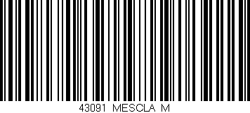 Código de barras (EAN, GTIN, SKU, ISBN): '43091/MESCLA_M'