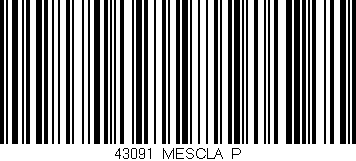 Código de barras (EAN, GTIN, SKU, ISBN): '43091/MESCLA_P'