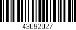 Código de barras (EAN, GTIN, SKU, ISBN): '43092027'