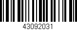 Código de barras (EAN, GTIN, SKU, ISBN): '43092031'