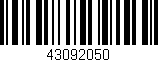 Código de barras (EAN, GTIN, SKU, ISBN): '43092050'