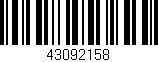 Código de barras (EAN, GTIN, SKU, ISBN): '43092158'