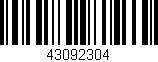 Código de barras (EAN, GTIN, SKU, ISBN): '43092304'