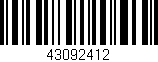 Código de barras (EAN, GTIN, SKU, ISBN): '43092412'