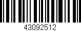 Código de barras (EAN, GTIN, SKU, ISBN): '43092512'