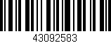 Código de barras (EAN, GTIN, SKU, ISBN): '43092583'