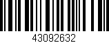 Código de barras (EAN, GTIN, SKU, ISBN): '43092632'
