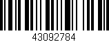 Código de barras (EAN, GTIN, SKU, ISBN): '43092784'