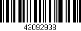 Código de barras (EAN, GTIN, SKU, ISBN): '43092938'