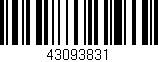 Código de barras (EAN, GTIN, SKU, ISBN): '43093831'
