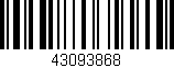 Código de barras (EAN, GTIN, SKU, ISBN): '43093868'