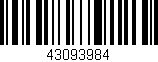 Código de barras (EAN, GTIN, SKU, ISBN): '43093984'