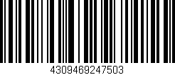 Código de barras (EAN, GTIN, SKU, ISBN): '4309469247503'