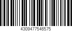 Código de barras (EAN, GTIN, SKU, ISBN): '4309477546575'