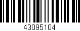 Código de barras (EAN, GTIN, SKU, ISBN): '43095104'