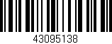 Código de barras (EAN, GTIN, SKU, ISBN): '43095138'