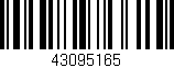 Código de barras (EAN, GTIN, SKU, ISBN): '43095165'