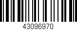 Código de barras (EAN, GTIN, SKU, ISBN): '43096970'