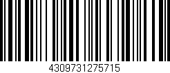 Código de barras (EAN, GTIN, SKU, ISBN): '4309731275715'