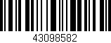 Código de barras (EAN, GTIN, SKU, ISBN): '43098582'