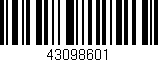 Código de barras (EAN, GTIN, SKU, ISBN): '43098601'