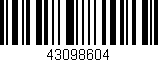 Código de barras (EAN, GTIN, SKU, ISBN): '43098604'
